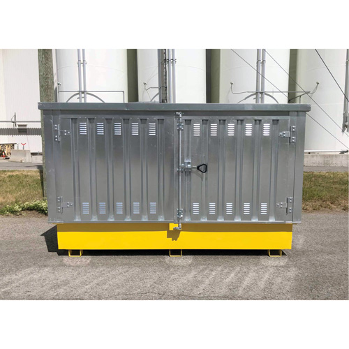 Ultra-Twin IBC en acier avec couvercle rigide, 123,4" lo x 73,4" la x 66,4" h, Capacit&eacute; de charge 12250 lb Duraquip Inc