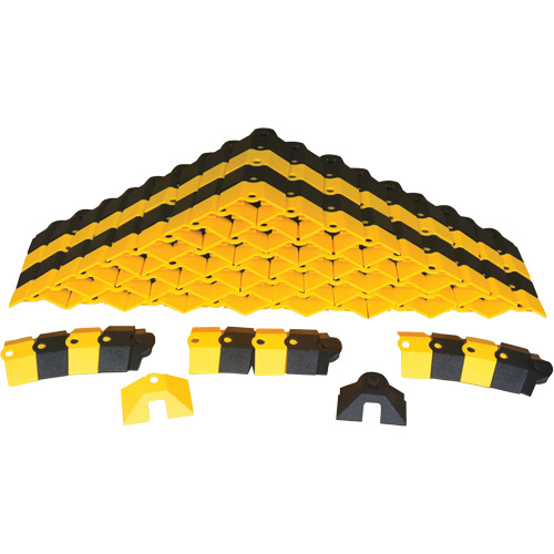 Bulk Box Ultra-Sidewinder Cable Protection System – 24 pieds, 288" x 9,8" x 1,4", 2000 lb (1 tonne) Duraquip Inc