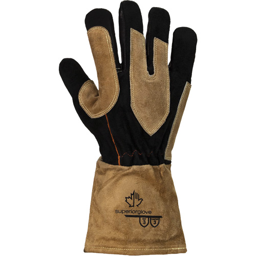 Endura&reg; 505GP MIG Welding Gloves, Grain Goatskin, Size Medium Duraquip Inc