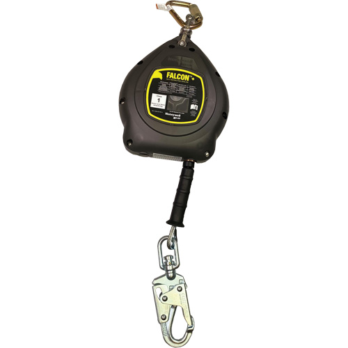 Cordage de s&eacute;curit&eacute; autor&eacute;tractable Falcon +, 20', Acier galvanis&eacute;, Pivotant Duraquip Inc