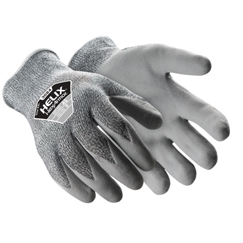 Gants r&eacute;sistants aux coupures Helix 3084, Taille Petit/7, Calibre 13, Rev&ecirc;tement Silicone, Enveloppe en PEHP, ASTM ANSI niveau A5 Duraquip Inc