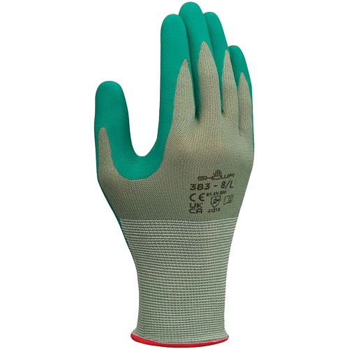 Gants de travail biod&eacute;gradables 383, 6/Petit, R&ecirc;vetement Nitrile, Calibre 13, Enveloppe en Polyester Duraquip Inc