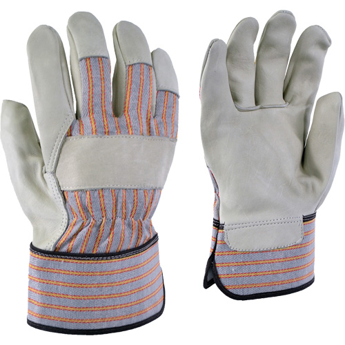 24-61 Striped Work Gloves, X-Small, Grain Cowhide Palm Duraquip Inc