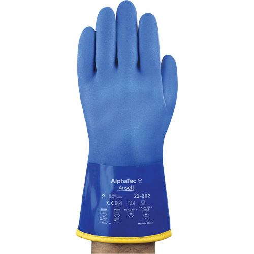 Gants jetables AlphaTec 23-202, Taille 8, 11,8" lo, Coton, Doublure en Molleton Duraquip Inc