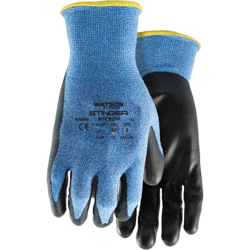 Gants anticoupures 359 Stealth Stinger, Taille Moyen, Calibre 15, Rev&ecirc;tement Polyur&eacute;thane, Enveloppe en Fibre de verre/Nylon/Spandex, ASTM ANSI niveau A2/EN 388 niveau B Duraquip Inc
