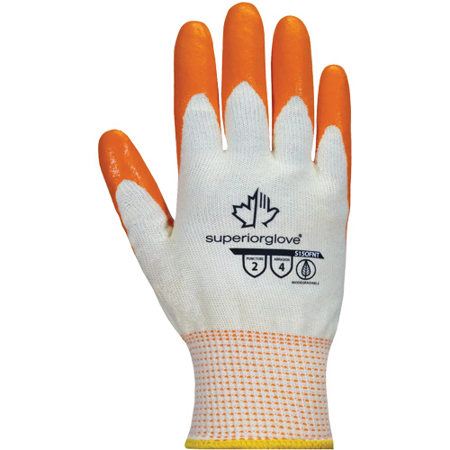 Dexterity&reg; Gloves, 6/X-Small, Foam Nitrile Coating, 15 Gauge, Cotton Shell Duraquip Inc