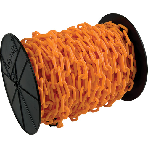Chaîne de s&eacute;curit&eacute; en plastique robuste, Orange Duraquip Inc
