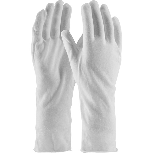Gants d'inspection de qualit&eacute; sup&eacute;rieure CleanTeam, Coton, Poignet Non ourl&eacute;, Taille unique Duraquip Inc
