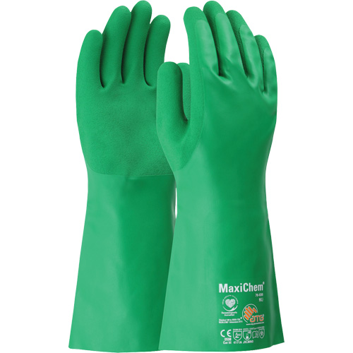 Gants r&eacute;sistants aux produits chimiques ATG MaxiChem, Taille Petit, 14" lo, Nitrile Duraquip Inc