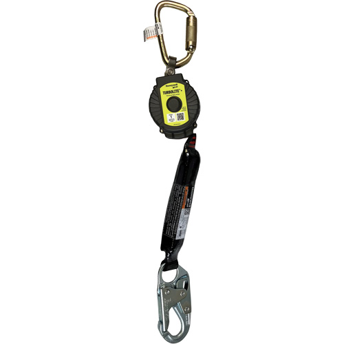Limiteur de chute personnel TurboLite+ Miller, 11', Sangles, Stationnaire Duraquip Inc