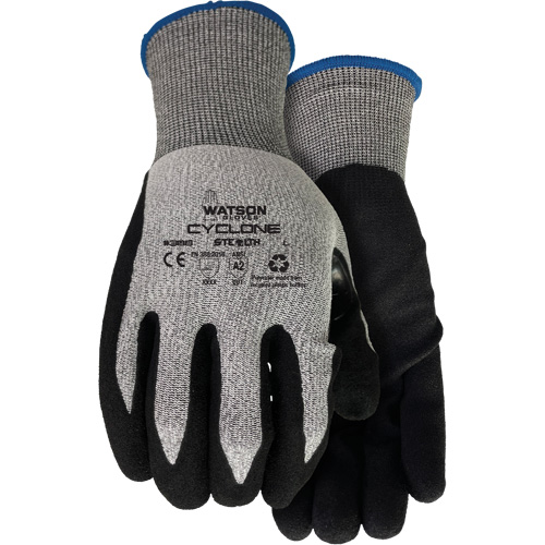 Gants r&eacute;sistant &agrave; la coupe 388 Stealth Cyclone, Taille T-petit, Calibre 18, Rev&ecirc;tement Nitrile, Enveloppe en PEHP/Polyester, ASTM ANSI niveau A2/EN 388 niveau 3 Duraquip Inc