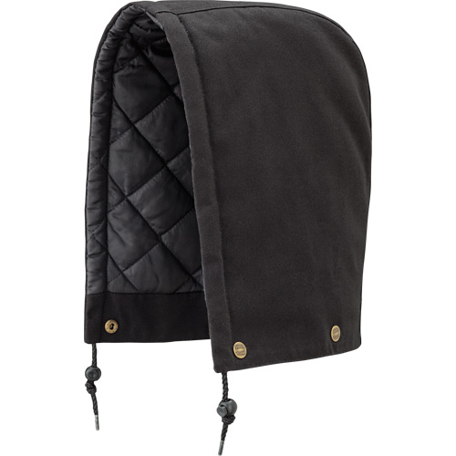538BK Hood for Quilted Safety Parka, Bomber or Coverall, Black, Cotton Duraquip Inc