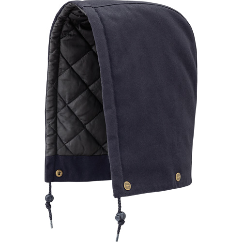 538 Hood for Quilted Safety Parka, Bomber or Coverall, Navy Blue, Cotton Duraquip Inc
