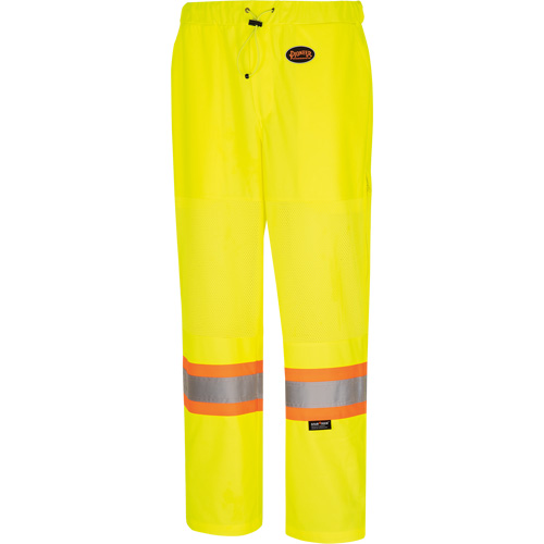 5999PW Women's  Traffic Safety Pants, Polyester, X-Small, High Visibility Lime-Yellow Duraquip Inc