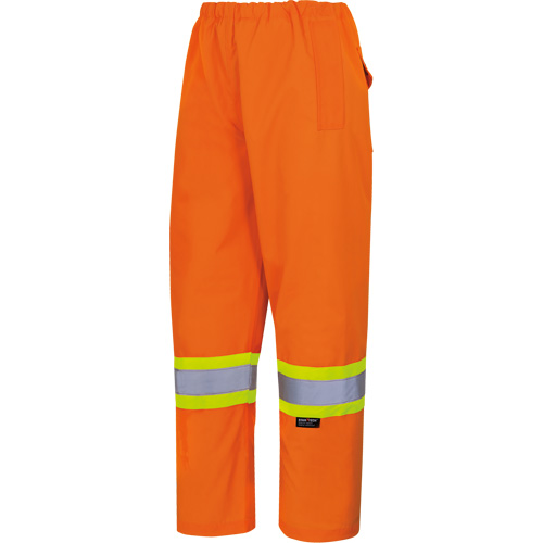 5586 450D Waterproof Safety Pants, Polyester/Polyurethane, 4X-Large, High Visibility Lime-Yellow Duraquip Inc