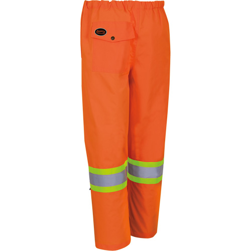 5586 450D Waterproof Safety Pants, Polyester/Polyurethane, 4X-Large, High Visibility Lime-Yellow Duraquip Inc
