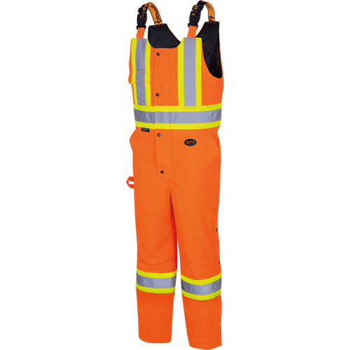 5040 Combinaisons de s&eacute;curit&eacute; matelass&eacute;e imperm&eacute;able, Polyester, Petit, Orange haute visibilit&eacute; Duraquip Inc