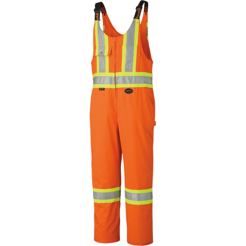 6617ZT Combinaison de s&eacute;curit&eacute; haute visibilit&eacute; avec fermeture &agrave; glissi&egrave;re sur la jambe, Poly-coton, 40 (grand taille), Orange haute visibilit&eacute; Duraquip Inc