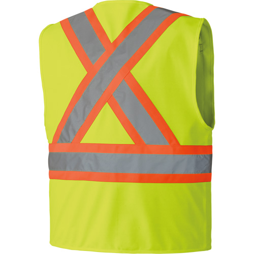 6689 High-Visibility Vest, High Visibility Lime-Yellow, 4X-Large, Polyester Duraquip Inc