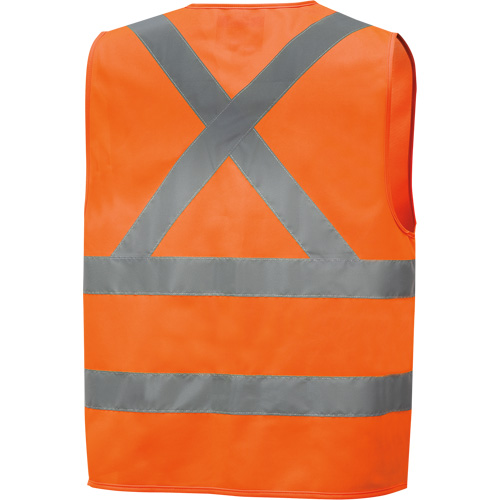 6885 Veste de s&eacute;curit&eacute; haute visibilit&eacute; en tricot chaîne, Orange haute visibilit&eacute;, Petit, Polyester Duraquip Inc