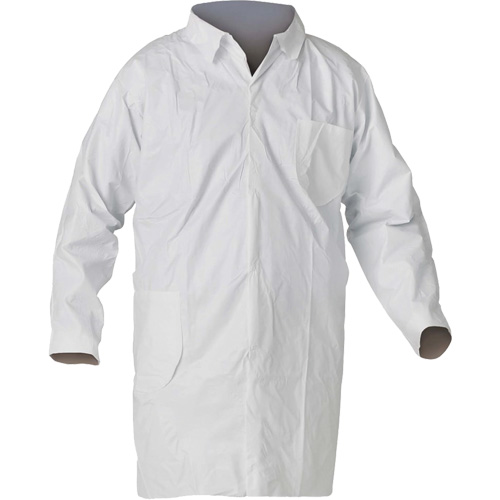 KleenGuard A40 Lab Coat, 3X-Large, White Duraquip Inc
