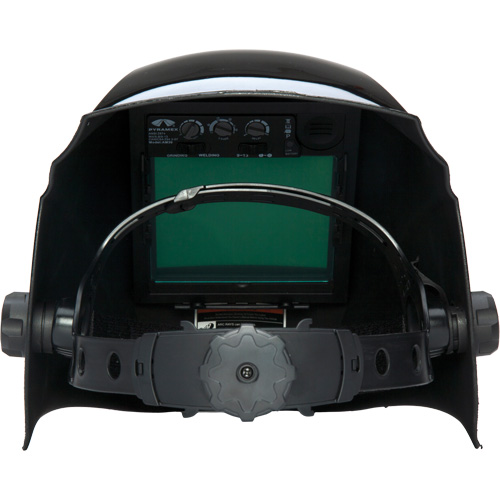 Casque de soudeur autonoircissant Leadhead, 3,8" lo x 3,4" la Champ de vision, Teinte 9 - 13, Noir Duraquip Inc