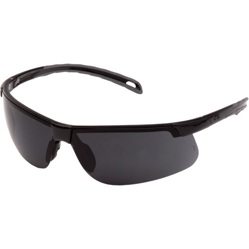 Ever-Lite&reg; Safety Glasses, Dark Grey Lens, ANSI Z87+/Meets/Exceeds CSA Z94.3 Duraquip Inc