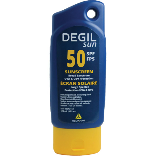 &eacute;cran solaire, FPS 50, Lotion Duraquip Inc