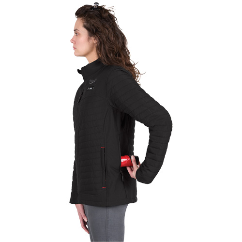 Manteau chauffant M12 Axis avec pile, Femmes, Grand, Noir Duraquip Inc