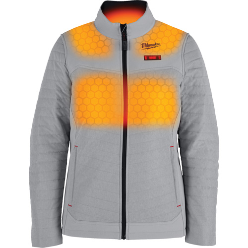 Manteau chauffant M12 Axis avec pile, Femmes, 2T-Grand, Gris Duraquip Inc