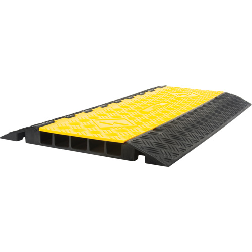 Polyurethane Cable Protector, 5 Channels, 35.43" L x 19.69" W x 2" H Duraquip Inc