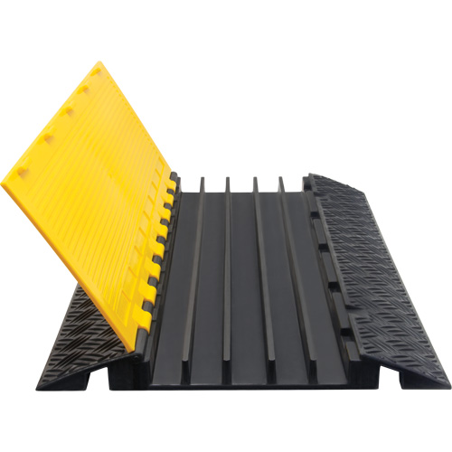 Polyurethane Cable Protector, 5 Channels, 35.43" L x 19.69" W x 2" H Duraquip Inc