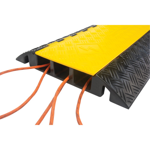 Polyurethane Cable Protector, 5 Channels, 35.43" L x 19.69" W x 2" H Duraquip Inc