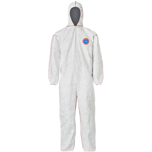Combinaisons SFR avec cagoule, Moyen, Blanc, Tyvek 400 Duraquip Inc