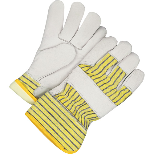 Lined Fitter's Gloves with Safety Cuff, 3X-Large, Grain Cowhide Palm, Thinsulate Inner Lining Duraquip Inc