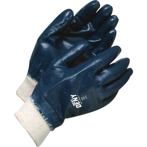Gants avec poignet en tricot Deny, 11, R&ecirc;vetement Nitrile, Enveloppe en Coton Duraquip Inc
