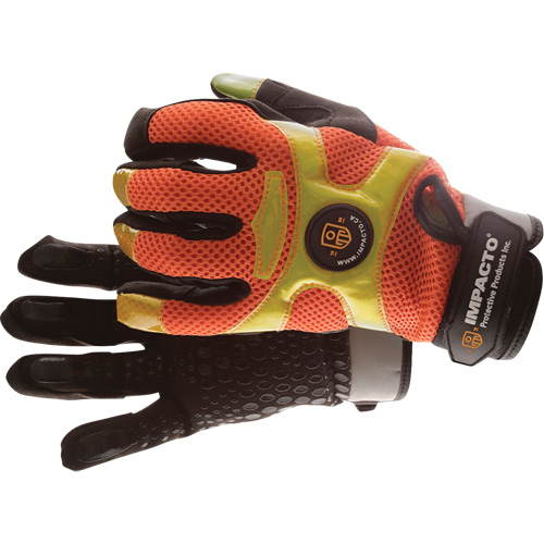 High-Visibility Anti-Vibration Air Gloves, Size Large/9 Duraquip Inc