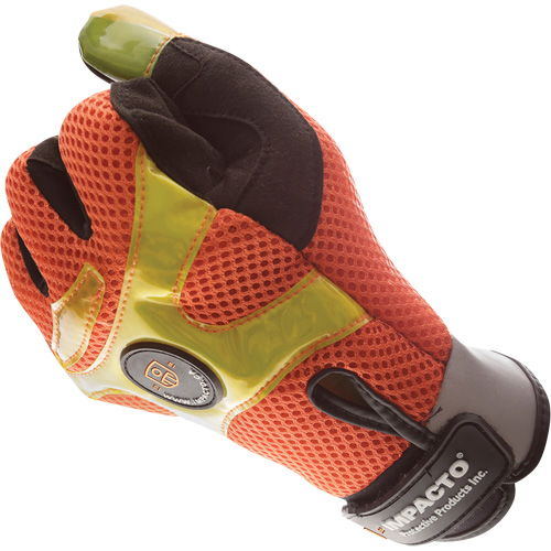 High-Visibility Anti-Vibration Air Gloves, Size Large/9 Duraquip Inc