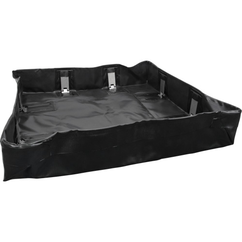 Berme repliable, Capacit&eacute; 90 gal. US, 4' la x 6' lo x 6" h, Support &agrave; encliqueter Duraquip Inc