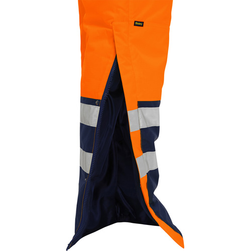 Bisley&reg; Extreme Cold Bib Overall, Polyester, Small, High Visibility Orange Duraquip Inc
