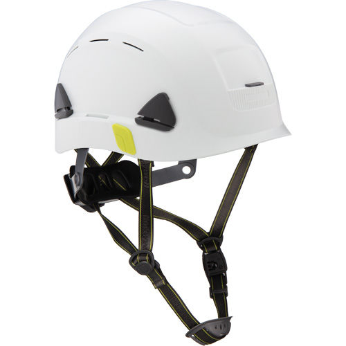 Casque de s&eacute;curit&eacute; d'escalade Fibre Metal, R&eacute;pond aux normes CSA type 2, Suspension Rochet, Ventil&eacute; Duraquip Inc