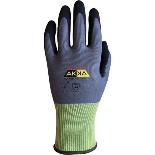 Gants r&eacute;sistants &agrave; la coupe interm&eacute;diaires KO-400, Taille 6, Calibre 15, Rev&ecirc;tement Nitrile, Enveloppe en Nylon/PEHP/Spandex/Graph&egrave;ne, ASTM ANSI niveau A4/EN 388 niveau D Duraquip Inc