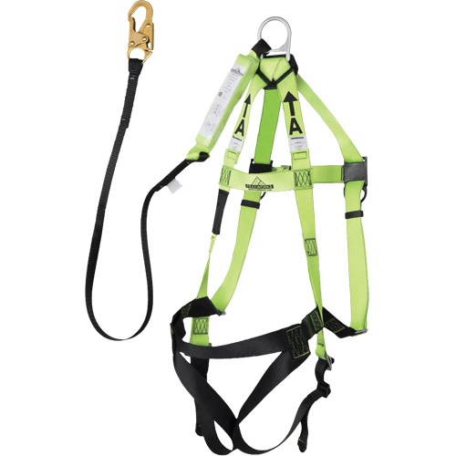 FBH-10000A5440-4 Harnais & longe classe A de 4' avec capacit&eacute; de 220 lb, Combinaison harnais/longe Duraquip Inc