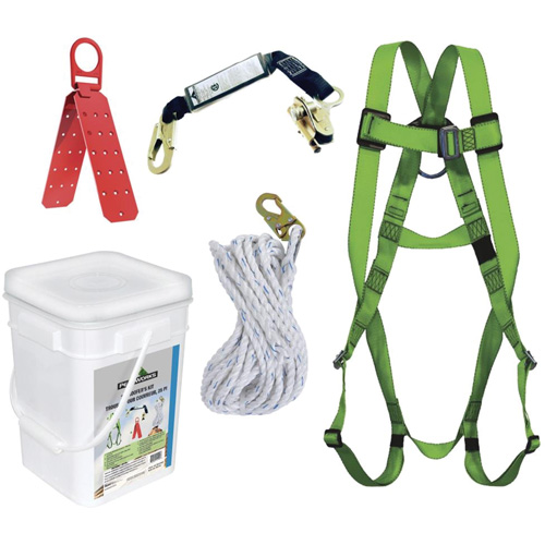 RK4-25 Compliance Roofer's Kit with Reusable Bracket, Roofer's Kit Duraquip Inc