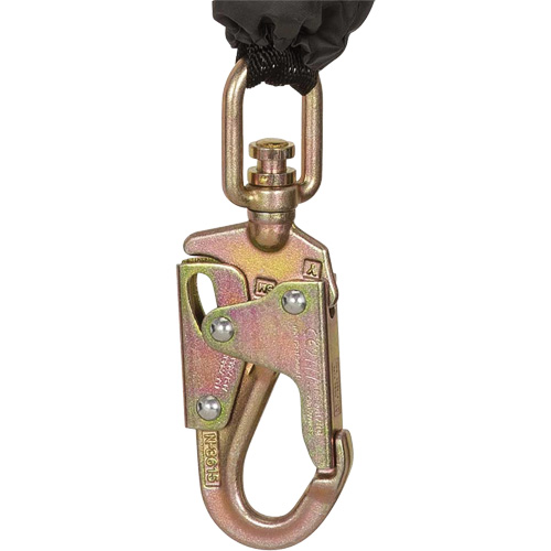 SRL-73302-10LE Self-Retracting Lifeline, 10', Galvanized Steel, Swivel Duraquip Inc