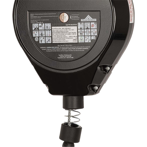 SRL-73302-60LE Self-Retracting Lifeline, 60', Galvanized Steel, Swivel Duraquip Inc