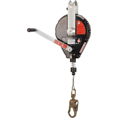 SRL-73303-60 Cable Self-Retracting Lifeline with Recovery, 60', Galvanized Steel, Swivel Duraquip Inc