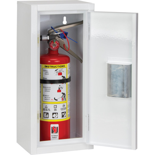 Indoor Fire Extinguisher Cabinet, 8" W x 18" H x 6" D Duraquip Inc