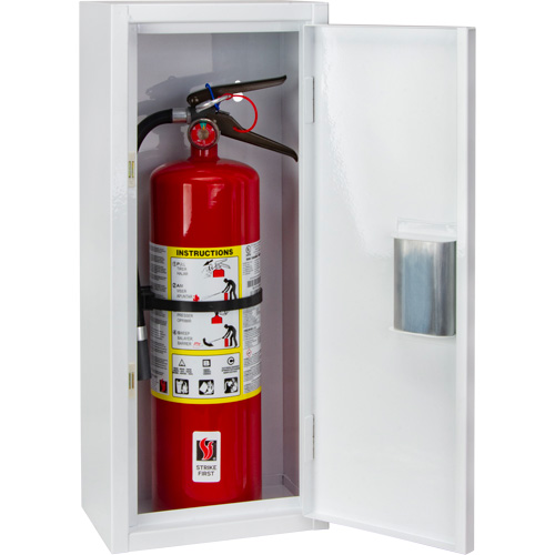 Indoor Fire Extinguisher Cabinet, 10" W x 24" H x 7" D Duraquip Inc