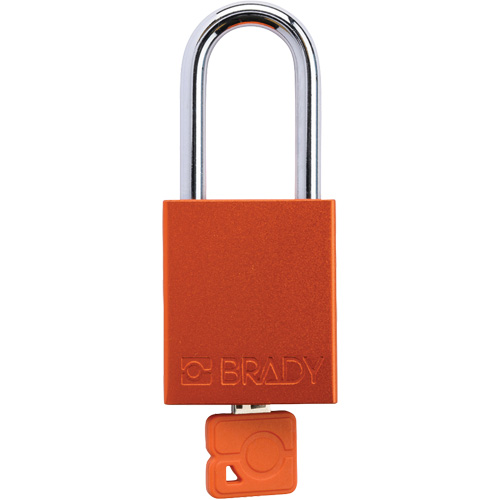 Cadenas de verrouillage de s&eacute;curit&eacute; Velocity Plus, Orange, Cl&eacute;s identiques, Aluminium, Largeur de 1-1/2" Duraquip Inc